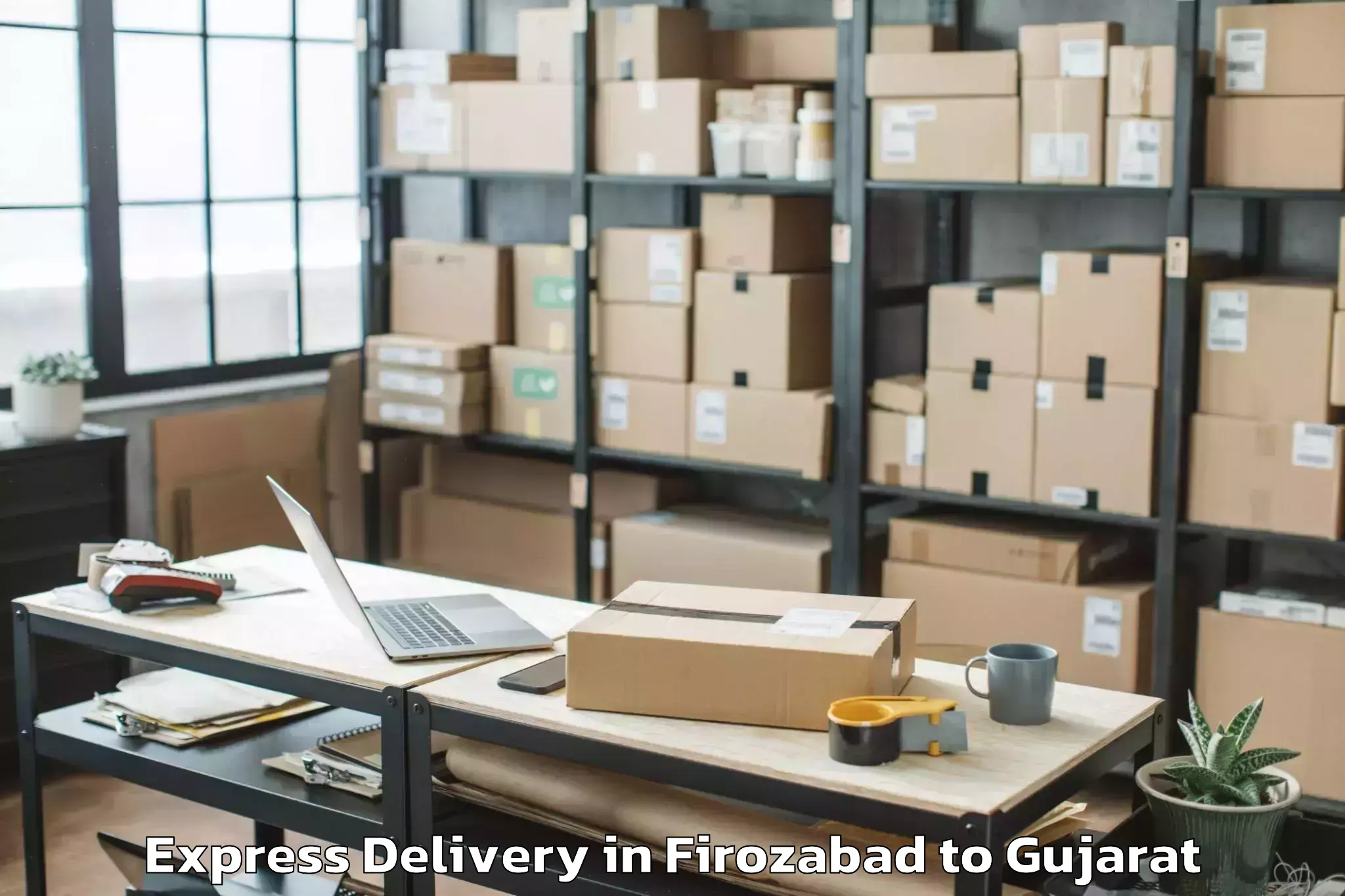 Book Your Firozabad to Dharampur Valsad Express Delivery Today